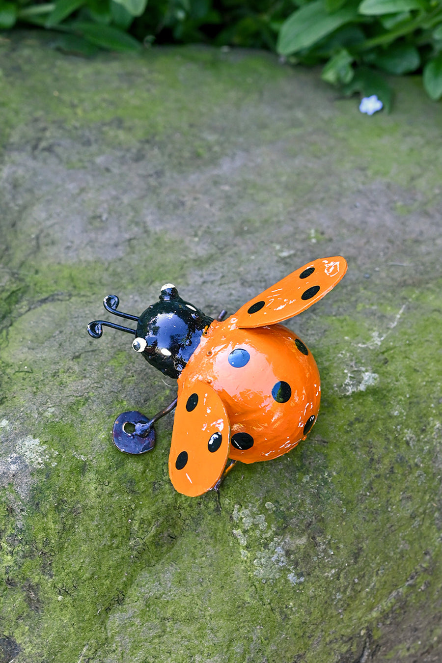 Recycled Metal Ladybug Sculpture