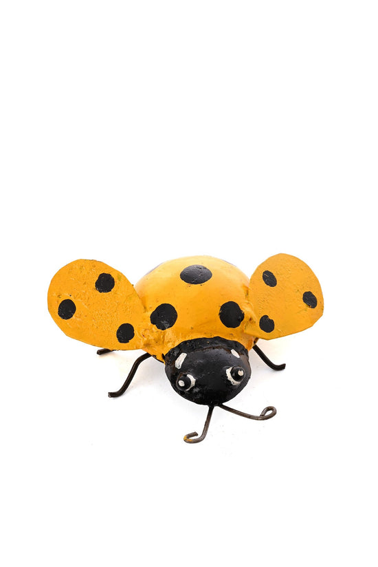 Recycled Metal Ladybug Sculpture