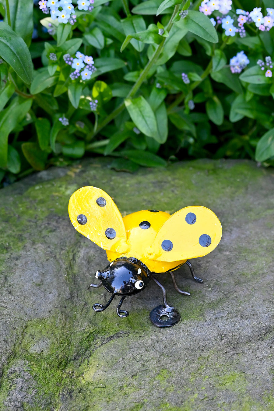 Recycled Metal Ladybug Sculpture