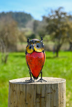 Load image into Gallery viewer, Small Recycled Colorful Metal Owl

