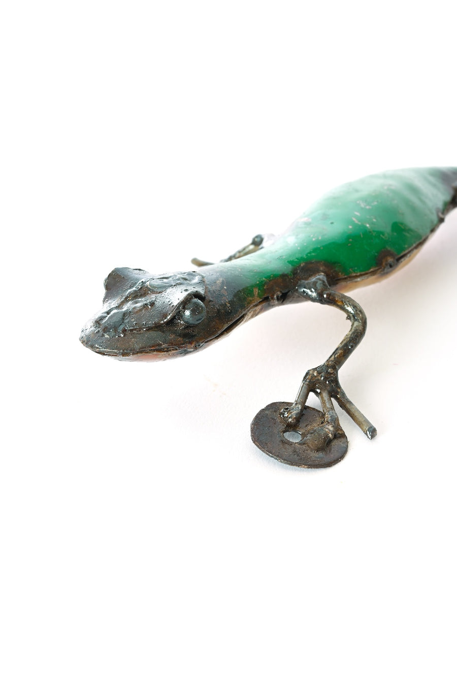 Recycled Metal Salamander Sculpture