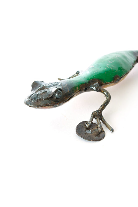 Recycled Metal Salamander Sculpture
