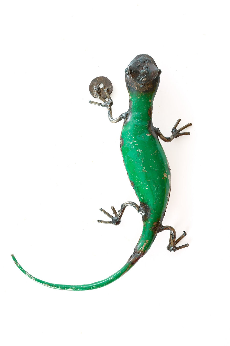Recycled Metal Salamander Sculpture