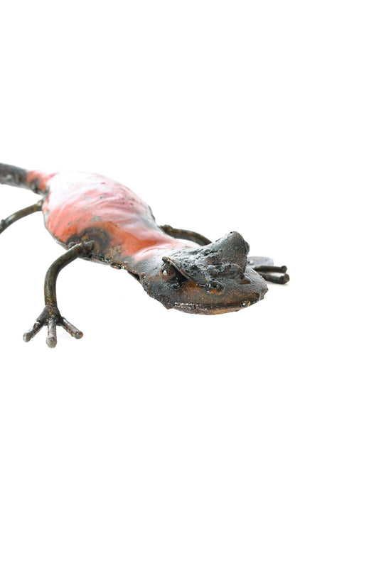 Recycled Metal Salamander Sculpture