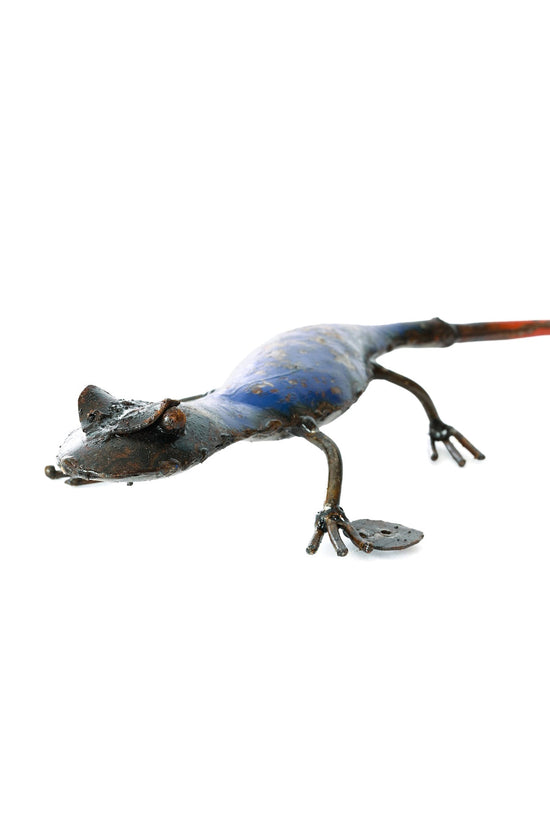 Recycled Metal Salamander Sculpture
