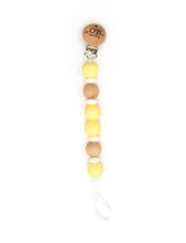 Load image into Gallery viewer, Eco-Friendly Pacifier Clip | Organic Beechwood Silicone Chain
