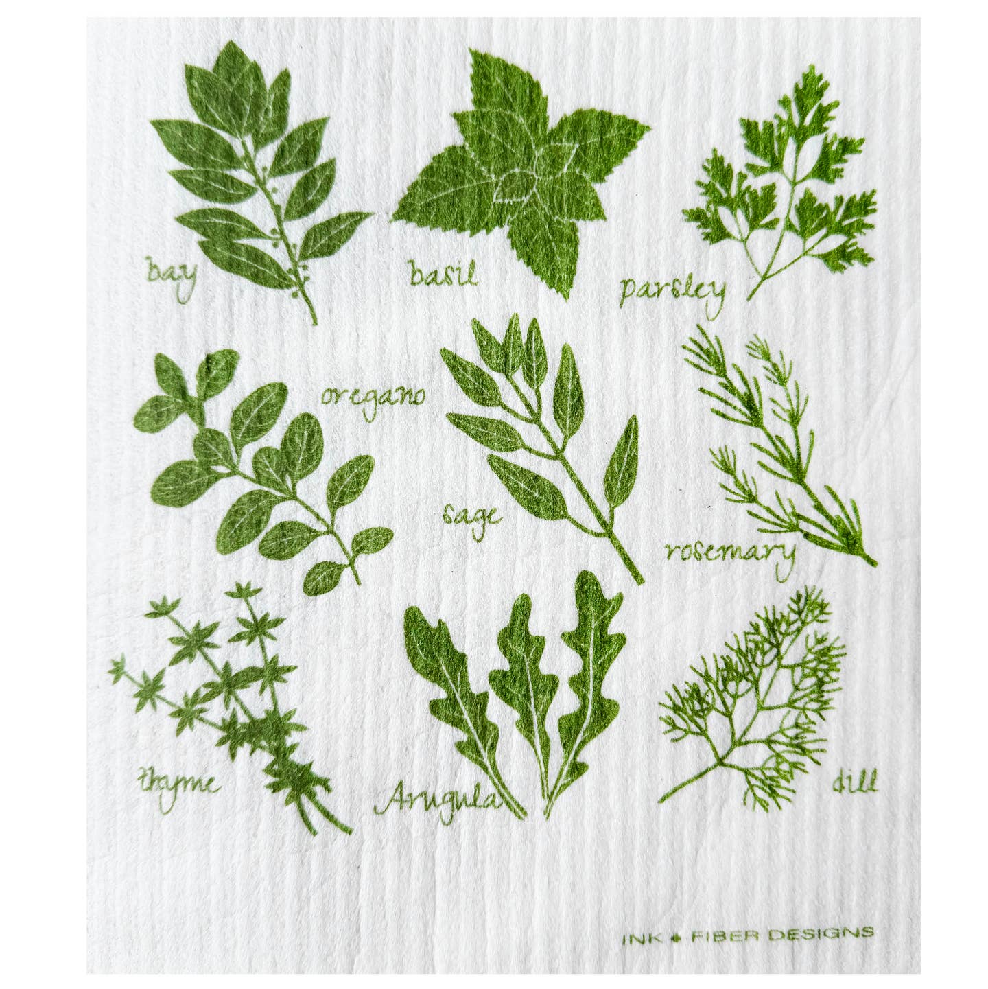 Herb Swedish Dishcloth