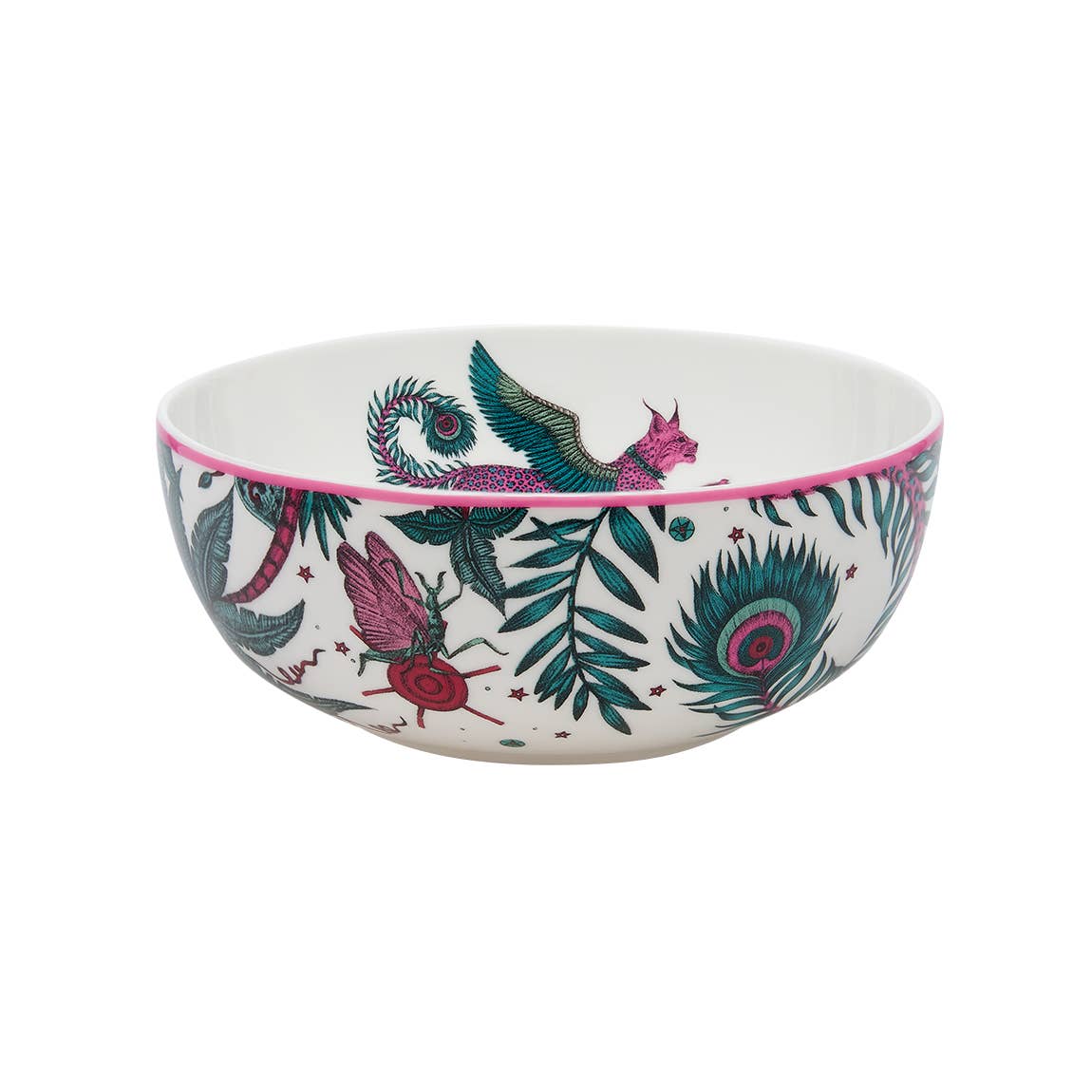Fine Bone China Lynx Design Bowl