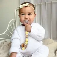 Load image into Gallery viewer, Eco-Friendly Pacifier Clip | Organic Beechwood Silicone Chain
