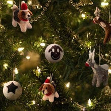 Load image into Gallery viewer, Santa’s Helpers Dog Eco Ornament
