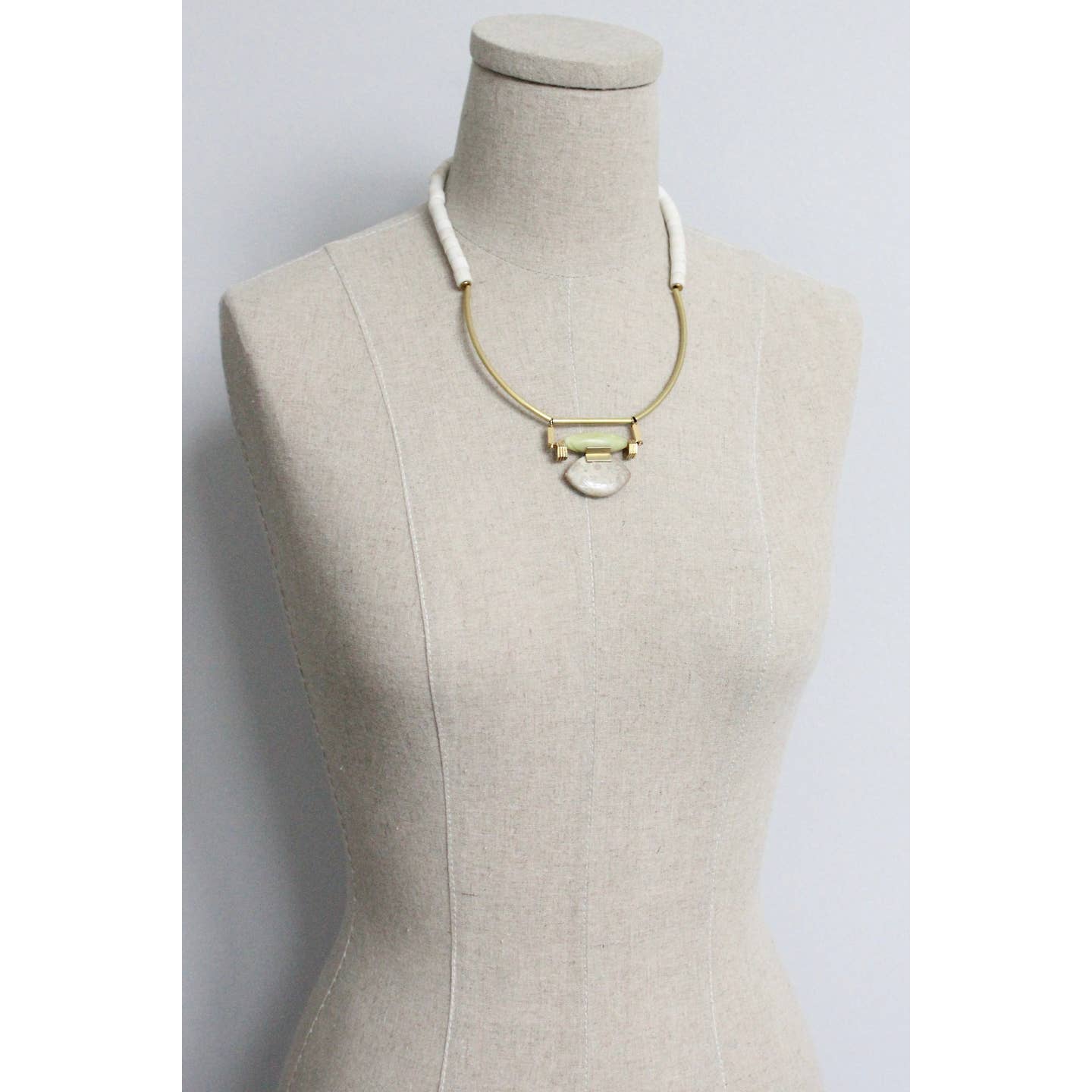 Jade and Jasper Artdeco Necklace