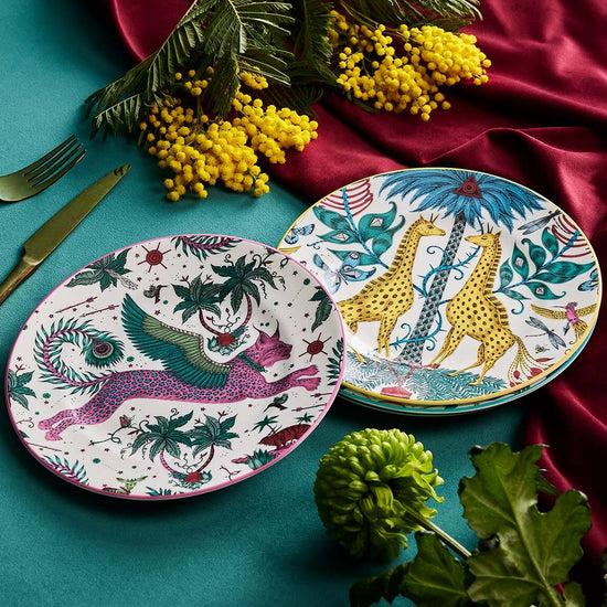 Fine Bone China Lynx Side Plate