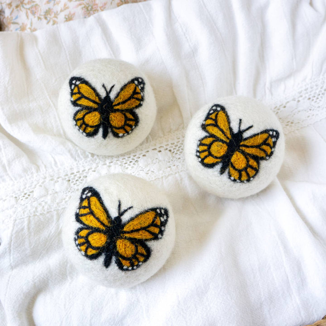 Monarch Butterfly Eco Dryer Balls