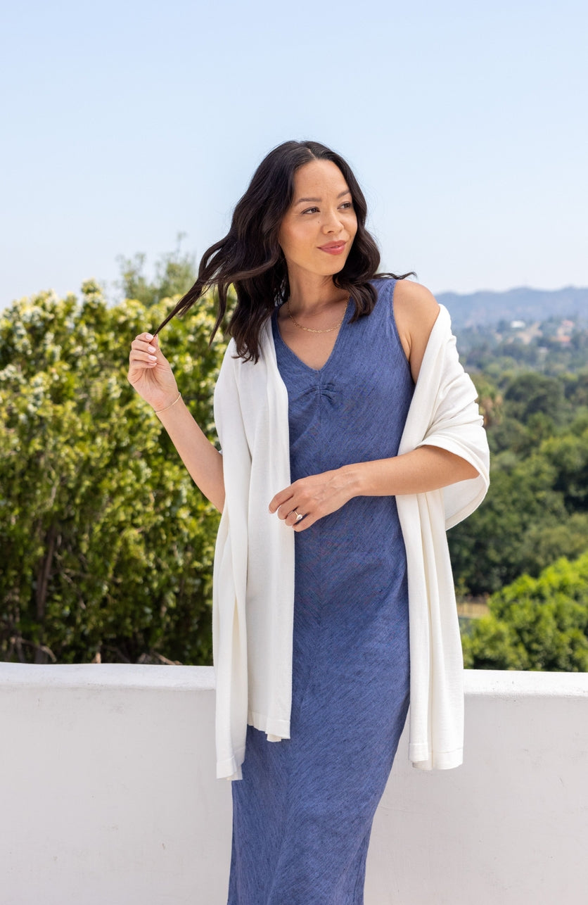 Dreamsoft Organic Cotton Travel Scarf - Ivory