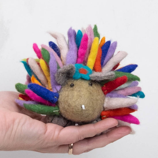 Felt Rainbow Hedgehog