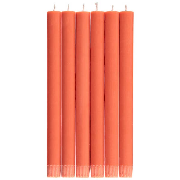 Individual Solid Taper Eco Dinner Candles 25cm / 10'' H