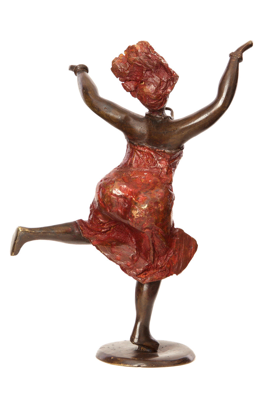 Dancing Joy Burkina Bronze Sculpture