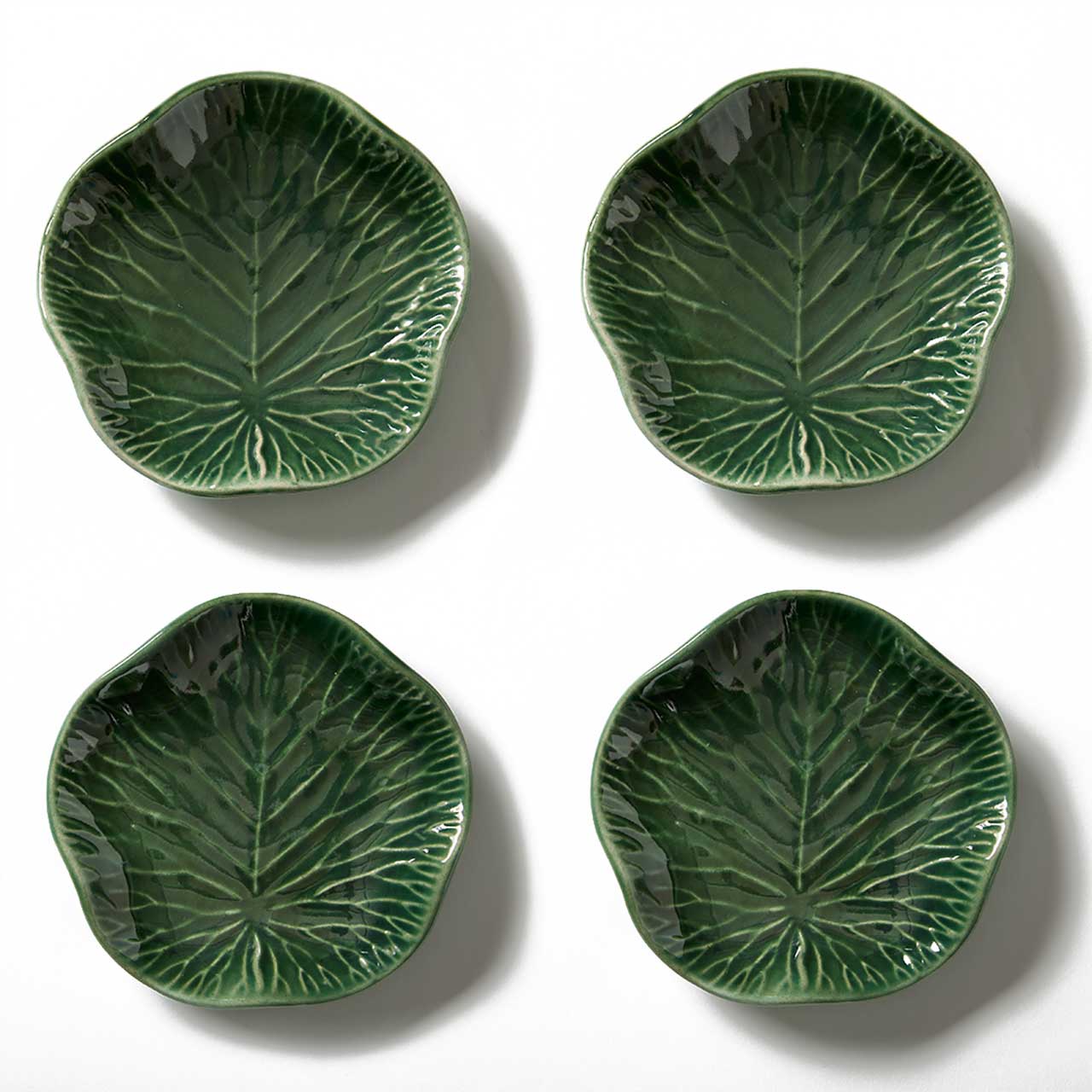 Lotus Leaf Ceramic Appetizer Plates