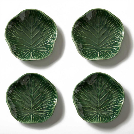Lotus Leaf Ceramic Appetizer Plates