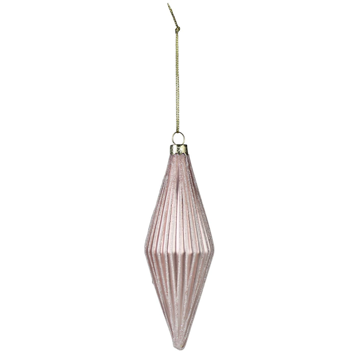 Ribbed Rhombus Ornaments, Set of 6