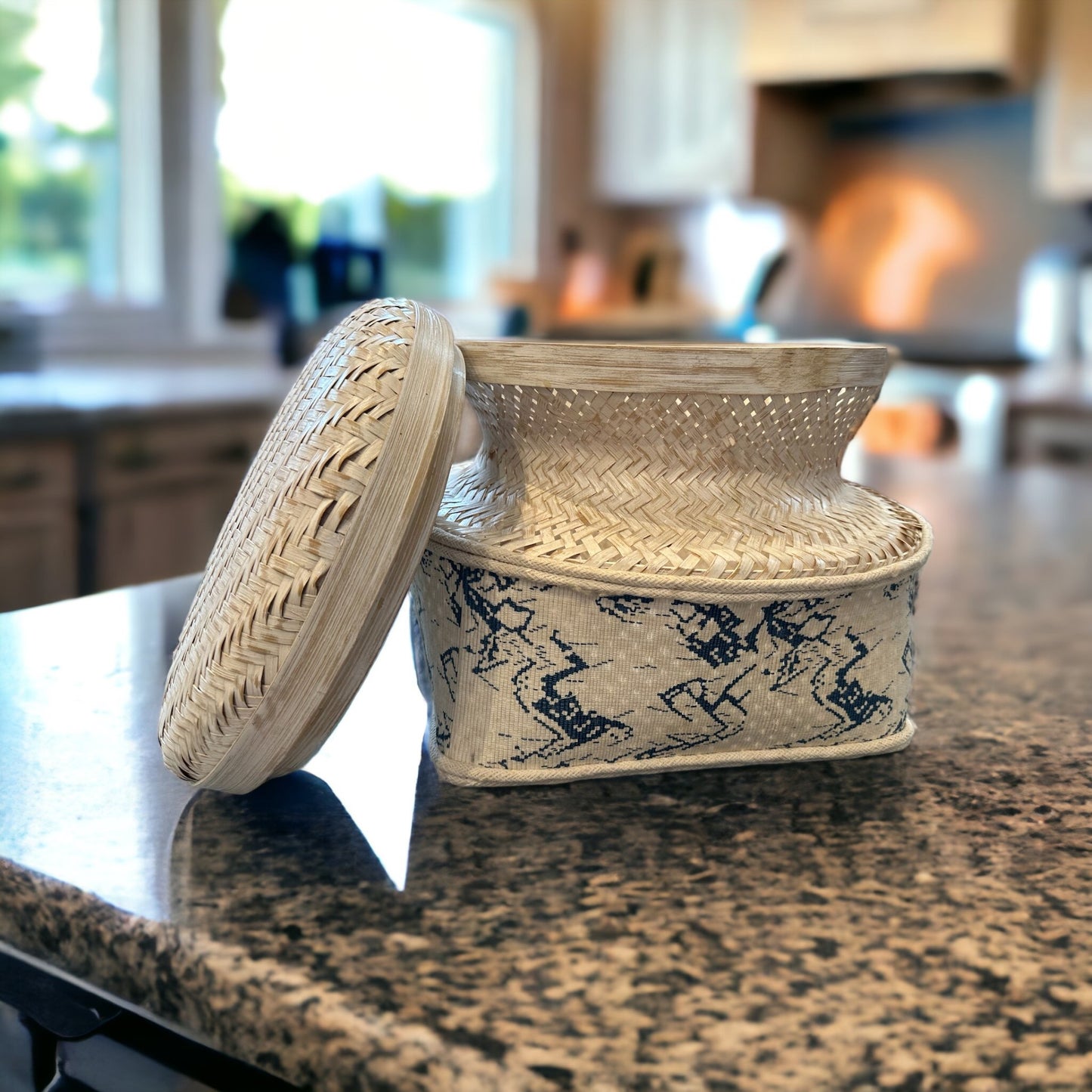 Candi Basket with Fabric Lining and Lid