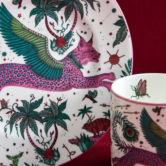 Fine Bone China Lynx Side Plate