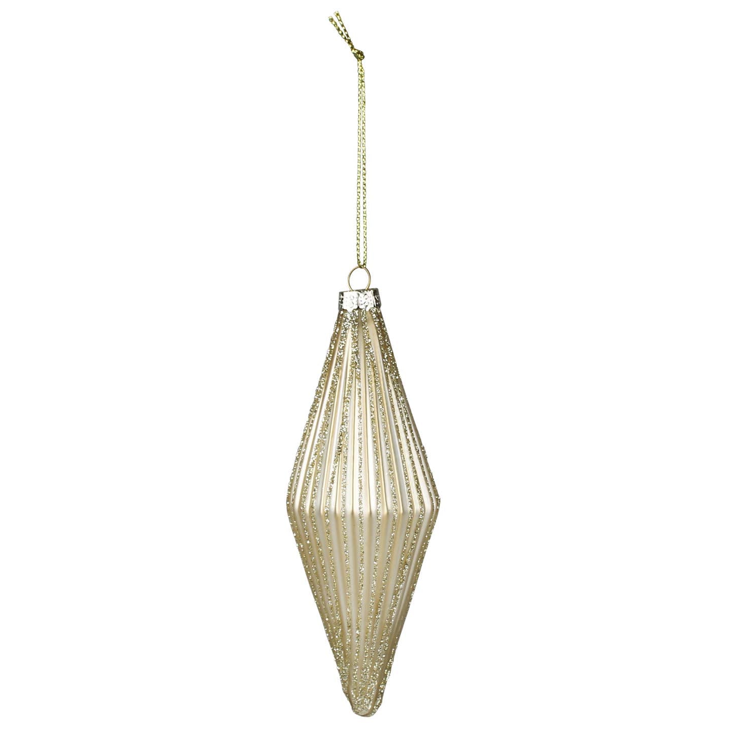 Ribbed Rhombus Ornaments, Set of 6