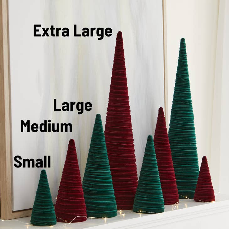 Handmade Velvet Holiday Trees