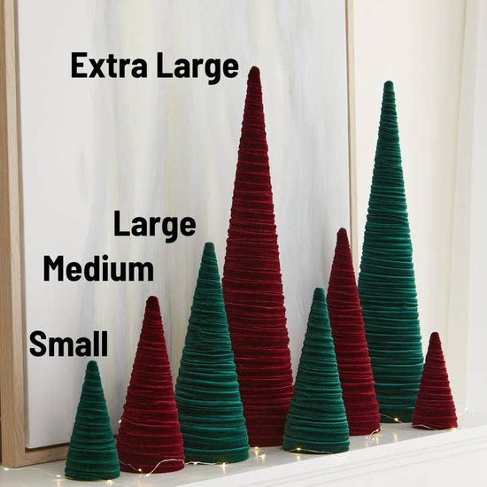 Handmade Velvet Holiday Trees