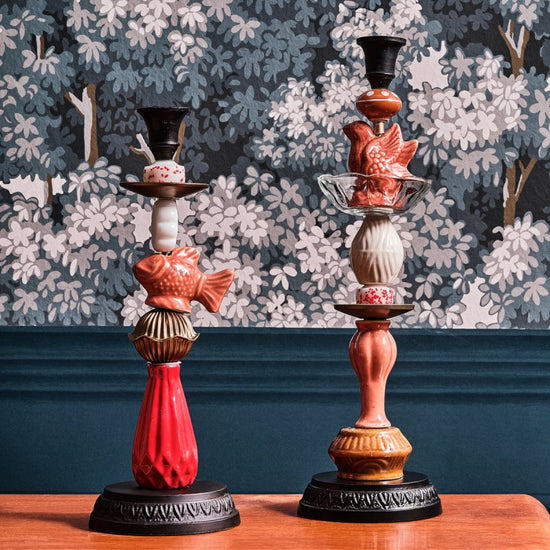 Ceramic Candlestick - Coral Reef