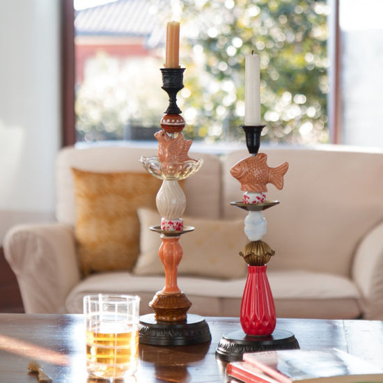 Ceramic Candlestick - Coral Reef