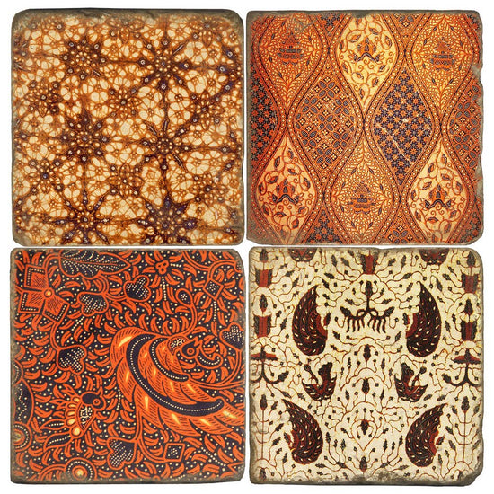 Rich Batik - Tumbled Marble Coaster