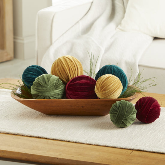 Velvet Sphere Ornaments For Trees, Gifts, Home Decor