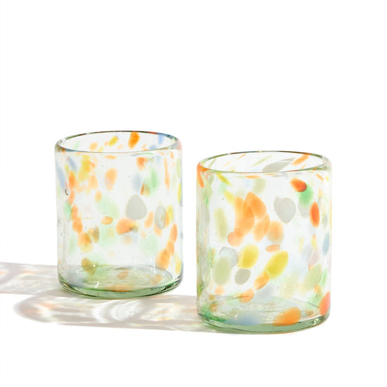 Set of Two - Confetti Drinking Glasses