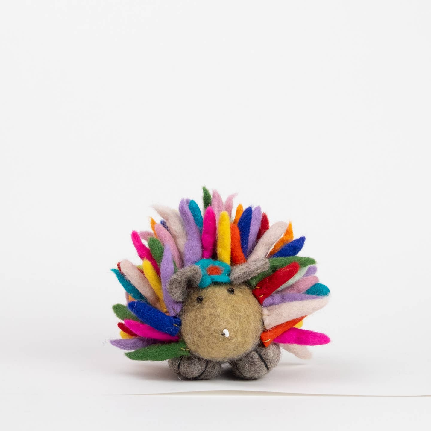 Felt Rainbow Hedgehog