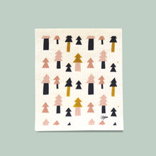 Load image into Gallery viewer, Swedish Dishcloth: Pink Pines
