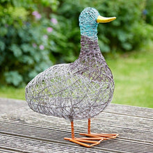 Load image into Gallery viewer, Handmade Wire Garden Ducks
