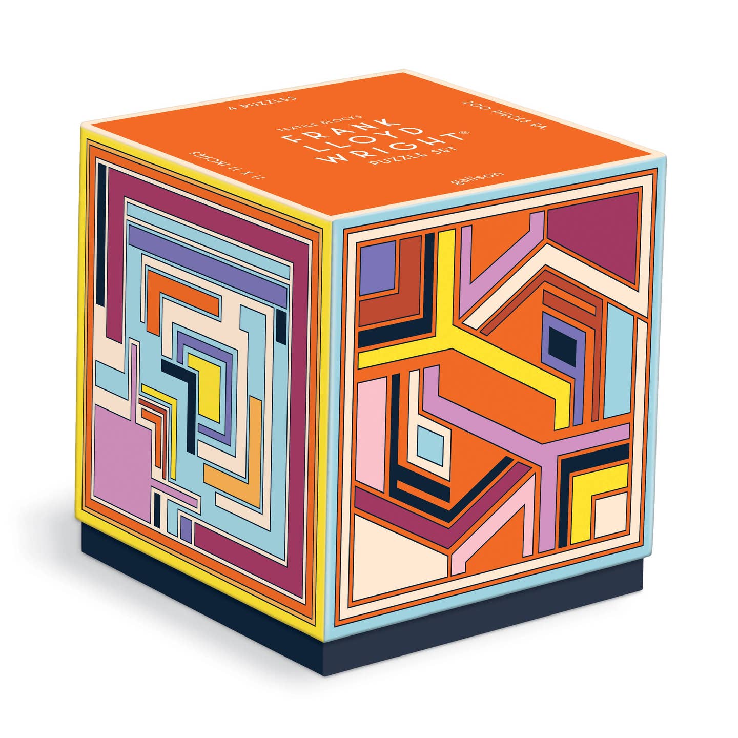 Frank Lloyd Wright Textile Blocks - Set of 4 Puzzles