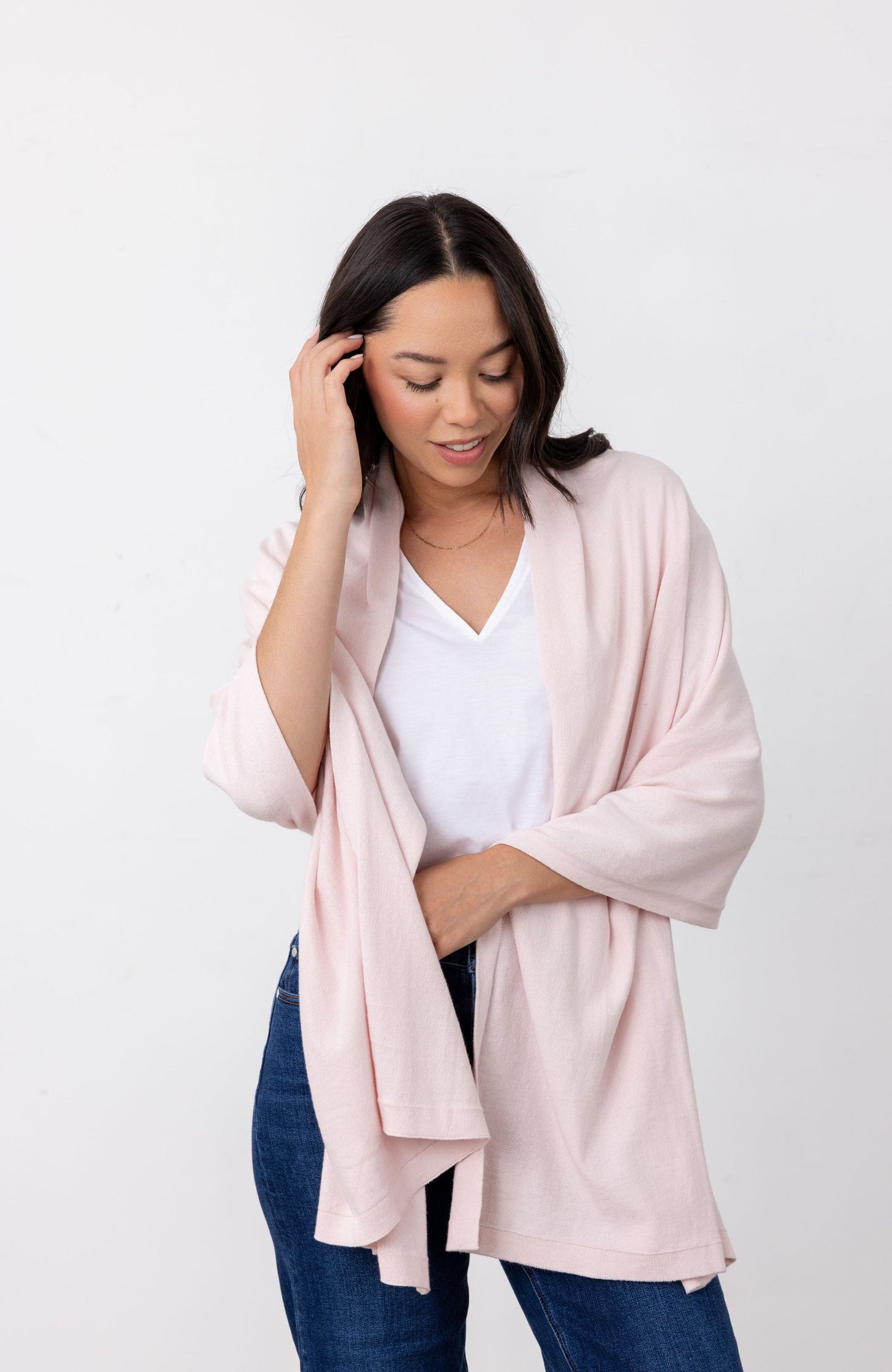 Dreamsoft Organic Cotton Travel Scarf - Ballet Pink