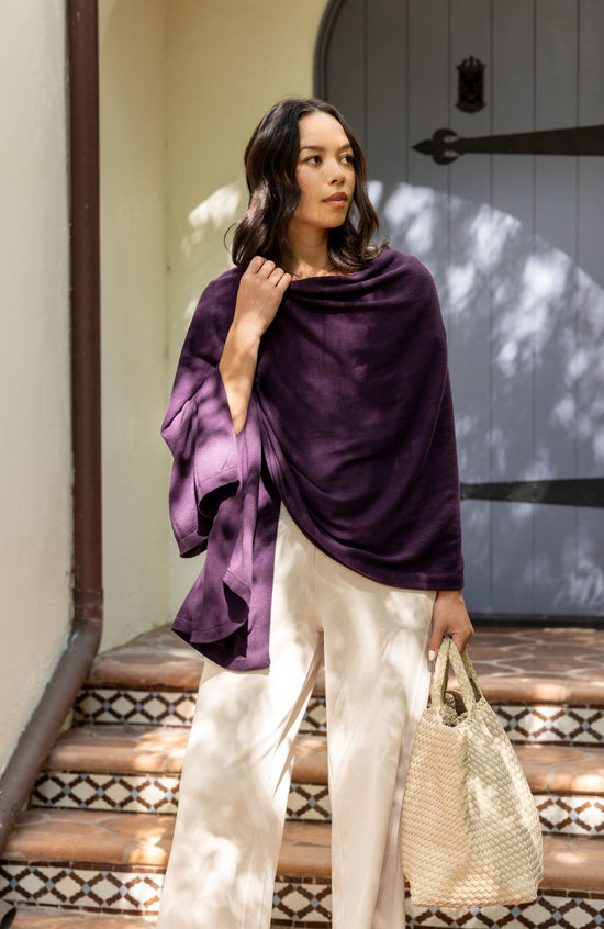 Dreamsoft Organic Cotton Travel Scarf Blackberry