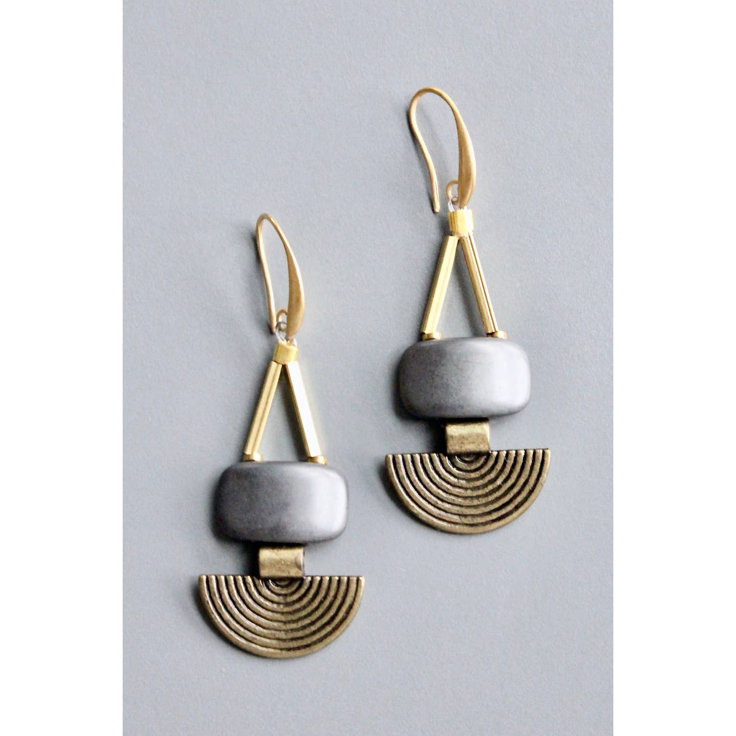 Artdeco Hematite Earrings