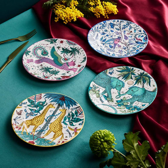 Fine Bone China Lynx Side Plate