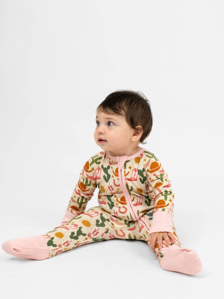 Hey Y'all Bamboo Convertible Baby Pajamas