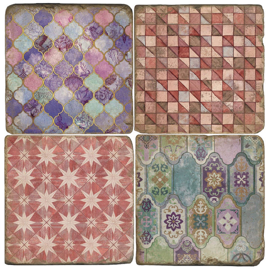 Mauvelous - Tumbled Marble Coaster