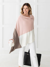 Load image into Gallery viewer, Dreamsoft Organic Cotton Travel Scarf - Desert Pink Colorblock
