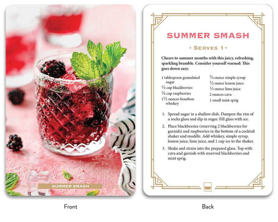 Bubbly Cocktail Cards A-Z by Adams Media - Flashcards