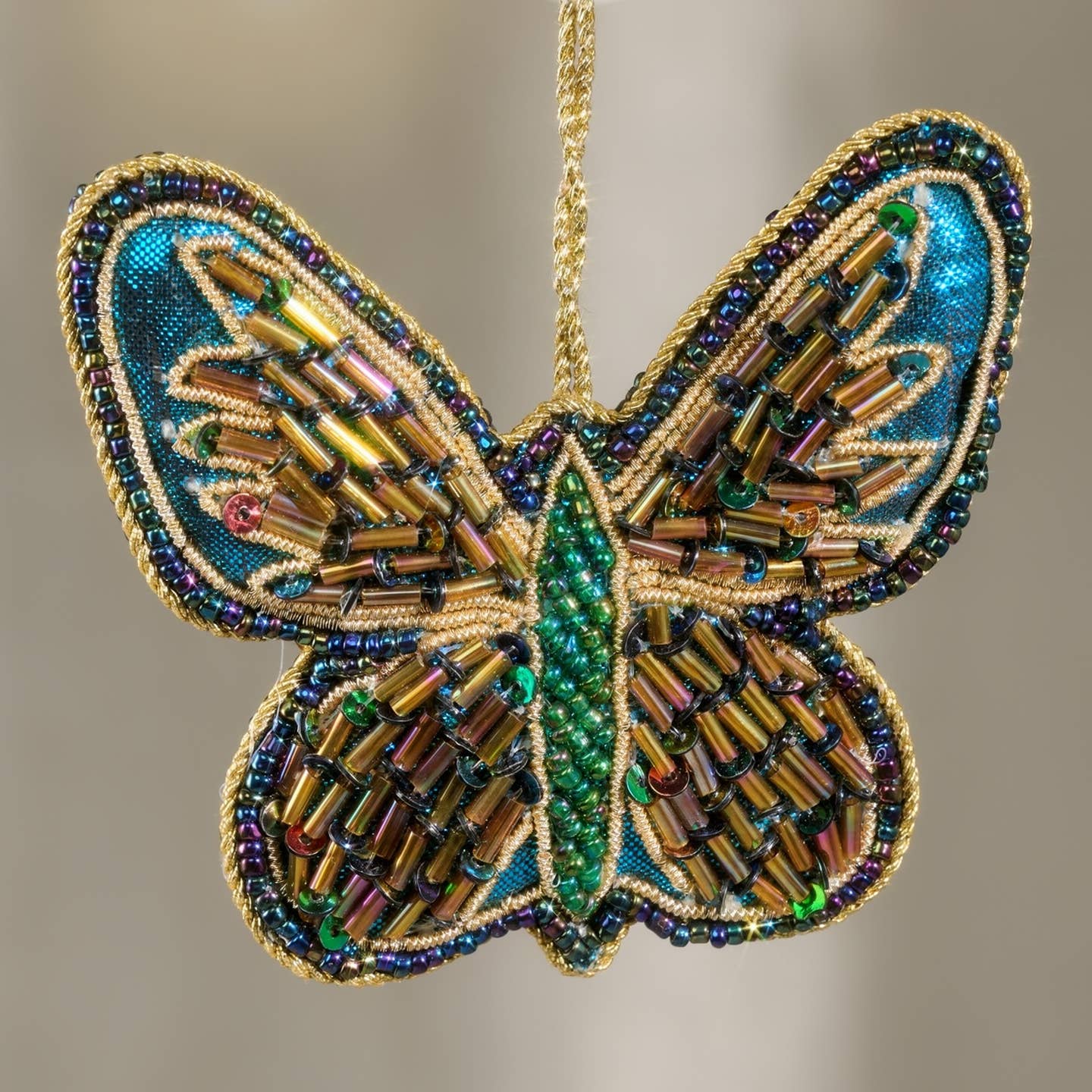 Arvi Beaded Ornament - Butterfly