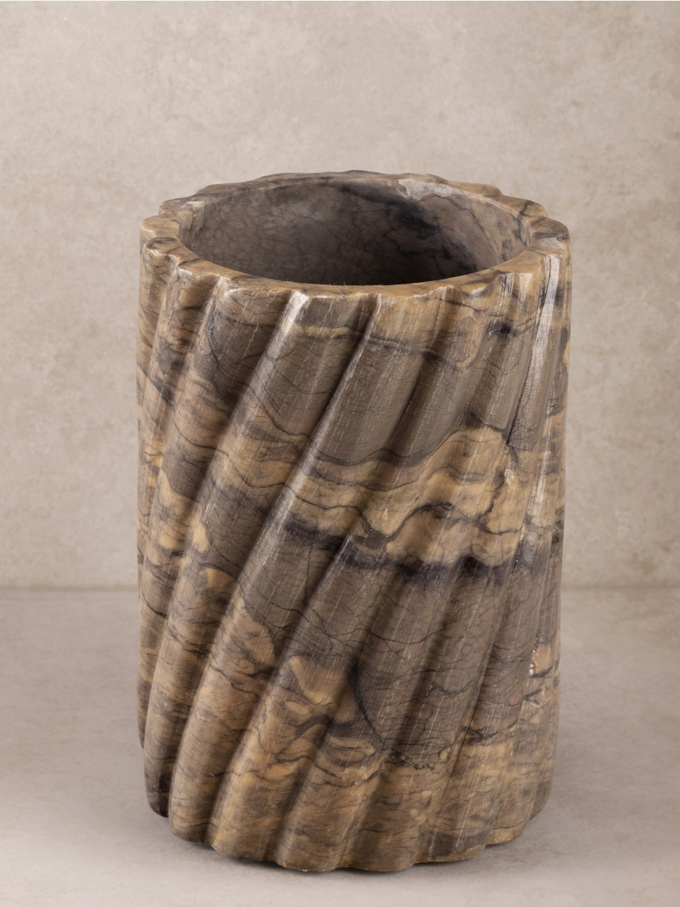 Taraz Fluted Onyx Wine Cooler