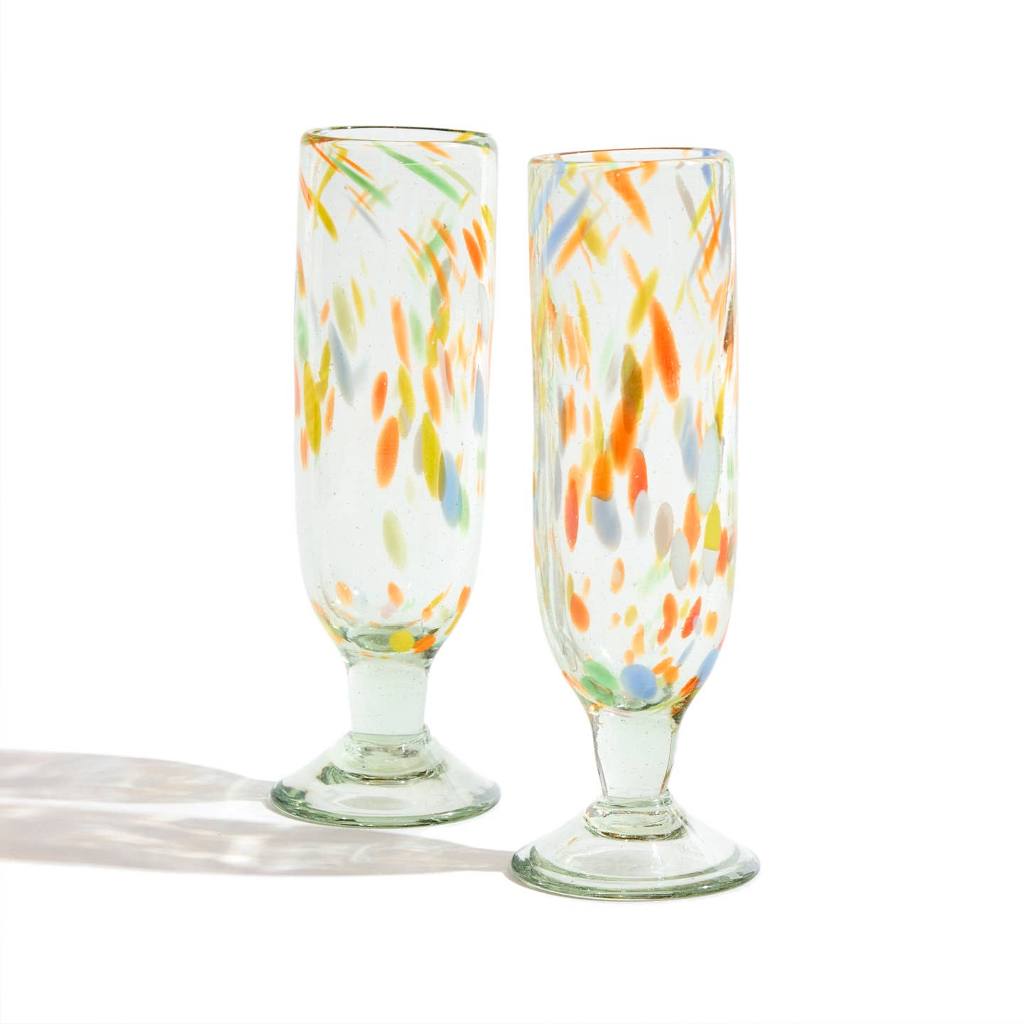 Set of Two - Confetti Champagne Glasses