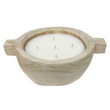 Load image into Gallery viewer, Paulownia Wood Round Candle with Wood Handles
